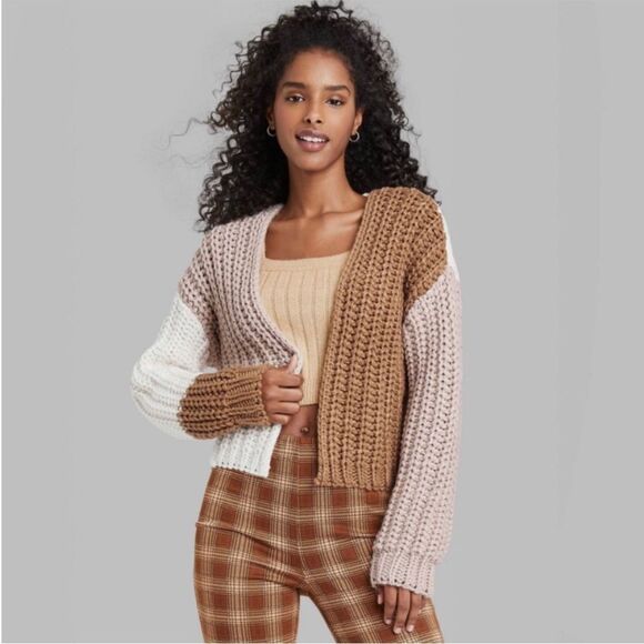 Wild Fable Color Block Cardigan - Picture 1 of 6